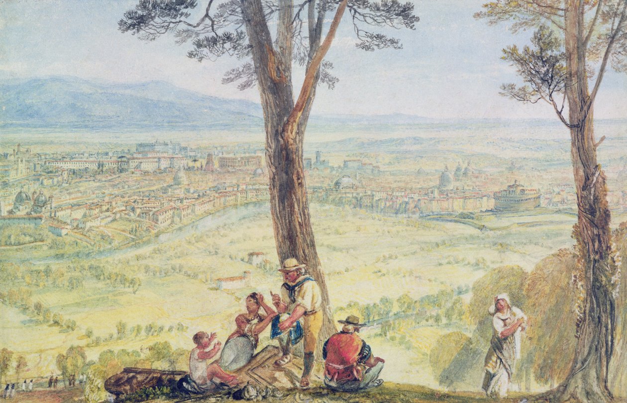 Roma da Monte Mario, c.1818 da Joseph Mallord William Turner