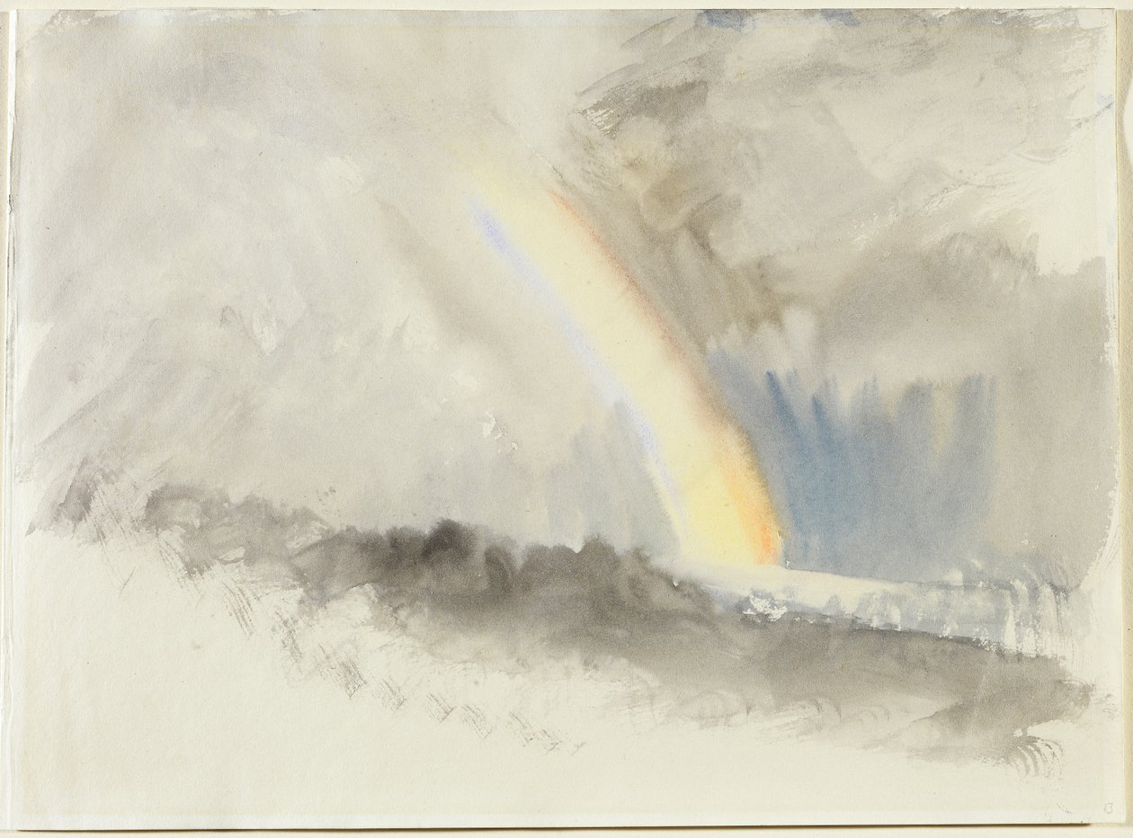 Paesaggio Tempestoso con Arcobaleno, c.1824 da Joseph Mallord William Turner