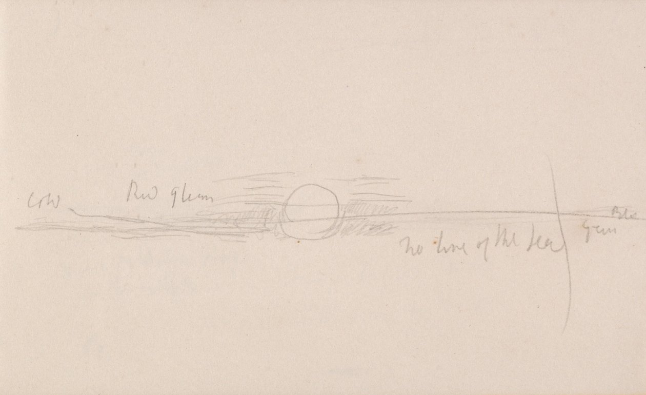 Il Taccuino del Canale da Joseph Mallord William Turner