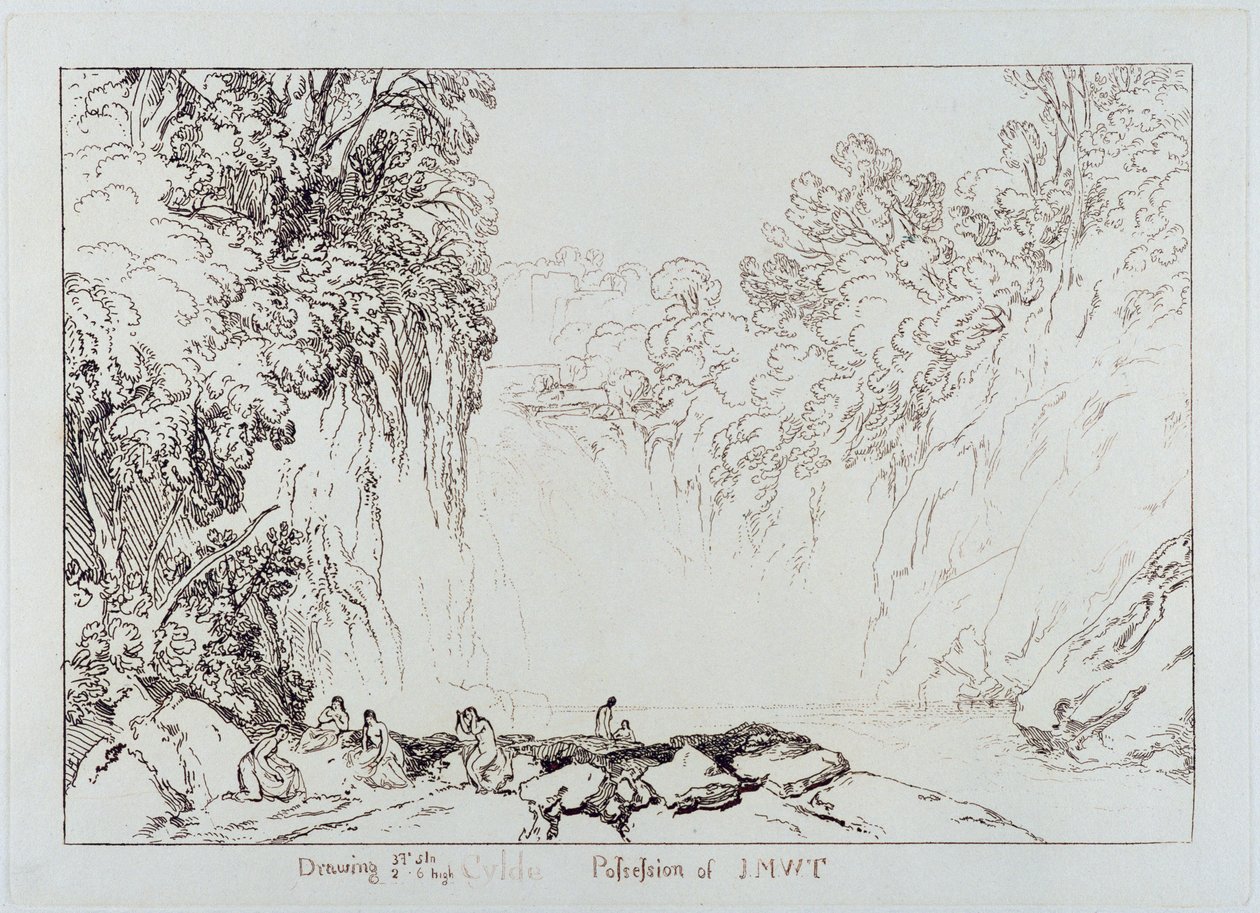 La caduta del Clyde, inciso da Charles Turner (1773-1857) 1859-60 da Joseph Mallord William Turner