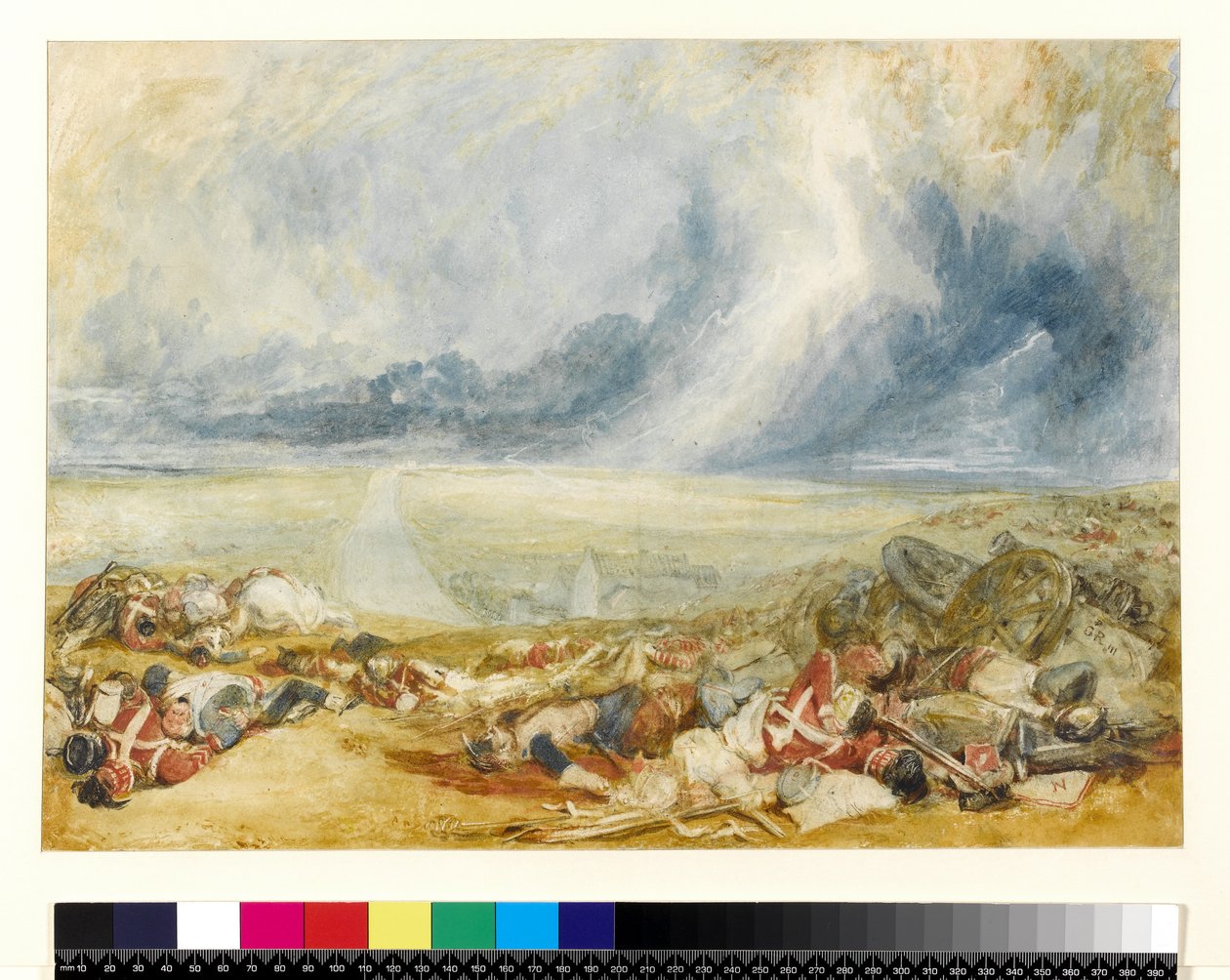 Il campo di Waterloo, c.1817 da Joseph Mallord William Turner