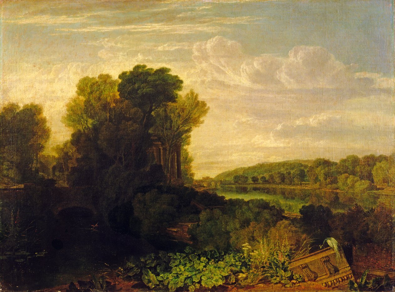 Il Tamigi a Weybridge, c.1807-10 da Joseph Mallord William Turner