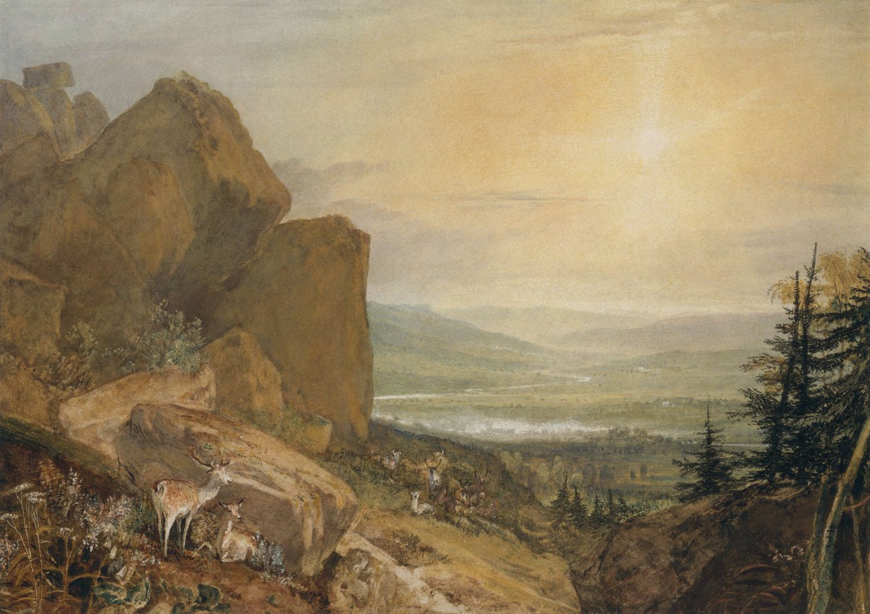 Valle del Wharfe con Otley in lontananza da Joseph Mallord William Turner