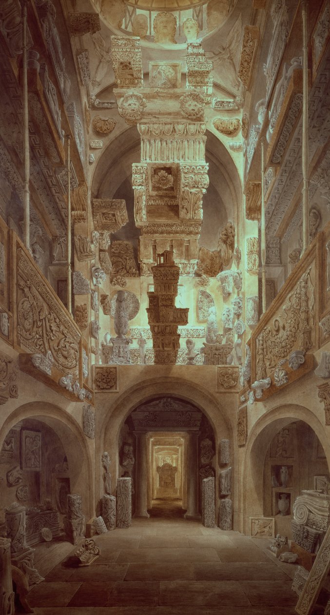 Interno del Museo Soane da Joseph Michael Gandy