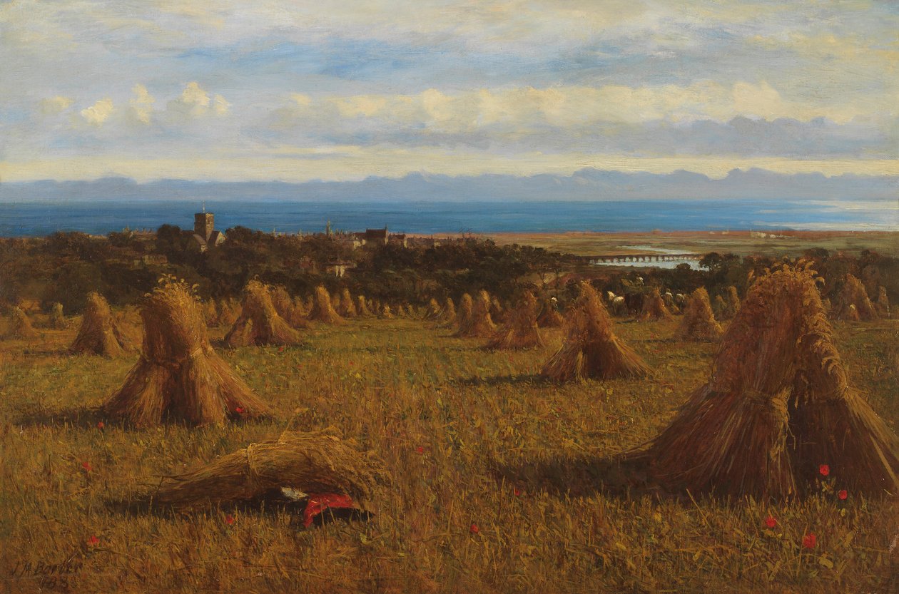 Covoni di mais, Berwick Beyond, 1888 da Joseph Moseley Barber