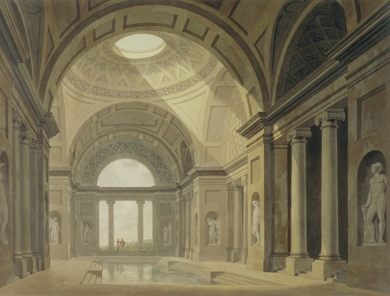 Antiche terme da Joseph Nash