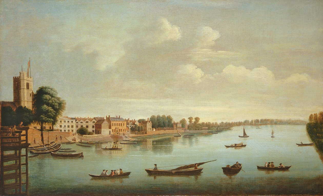 Veduta del Tamigi dal Putney Bridge da Joseph Nichols