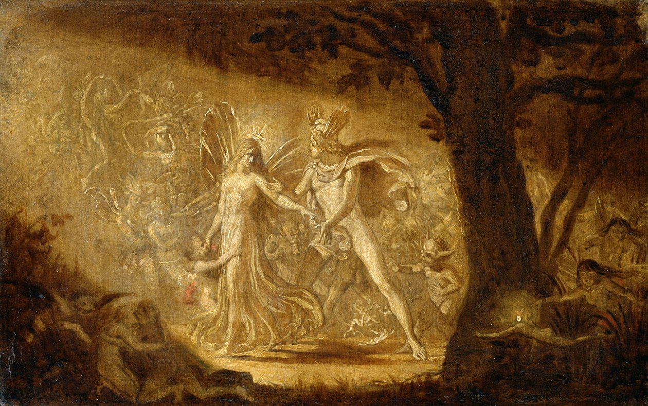 Studio per La lite di Oberon e Titania, c.1849 da Joseph Noel Paton