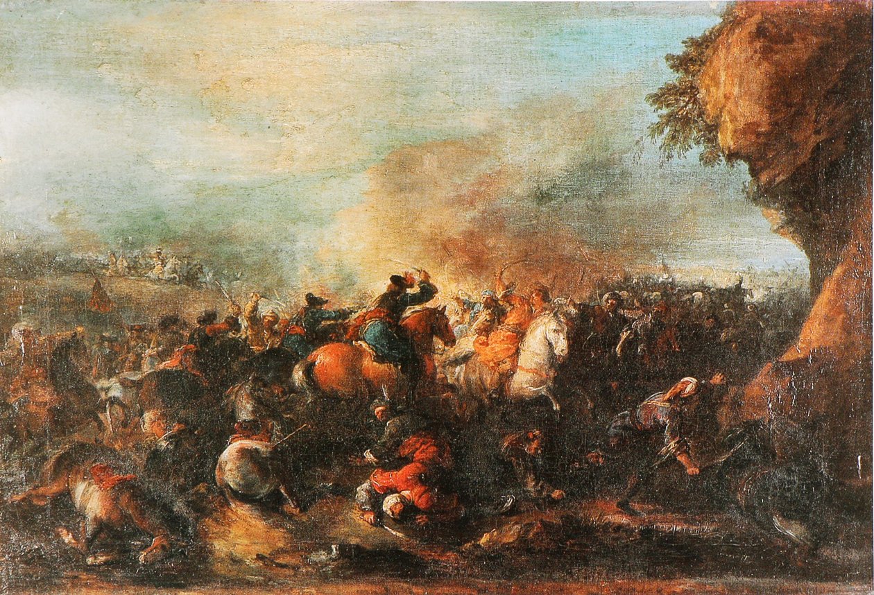 Combattimento tra turchi e cristiani da Joseph Parrocel