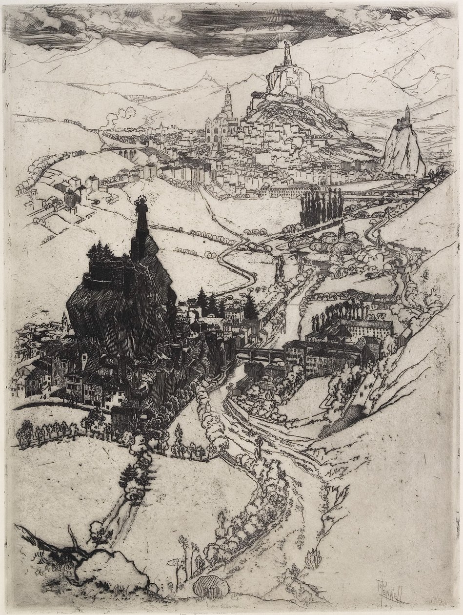 Le Puy, Terza Piastra, 1894 da Joseph Pennell
