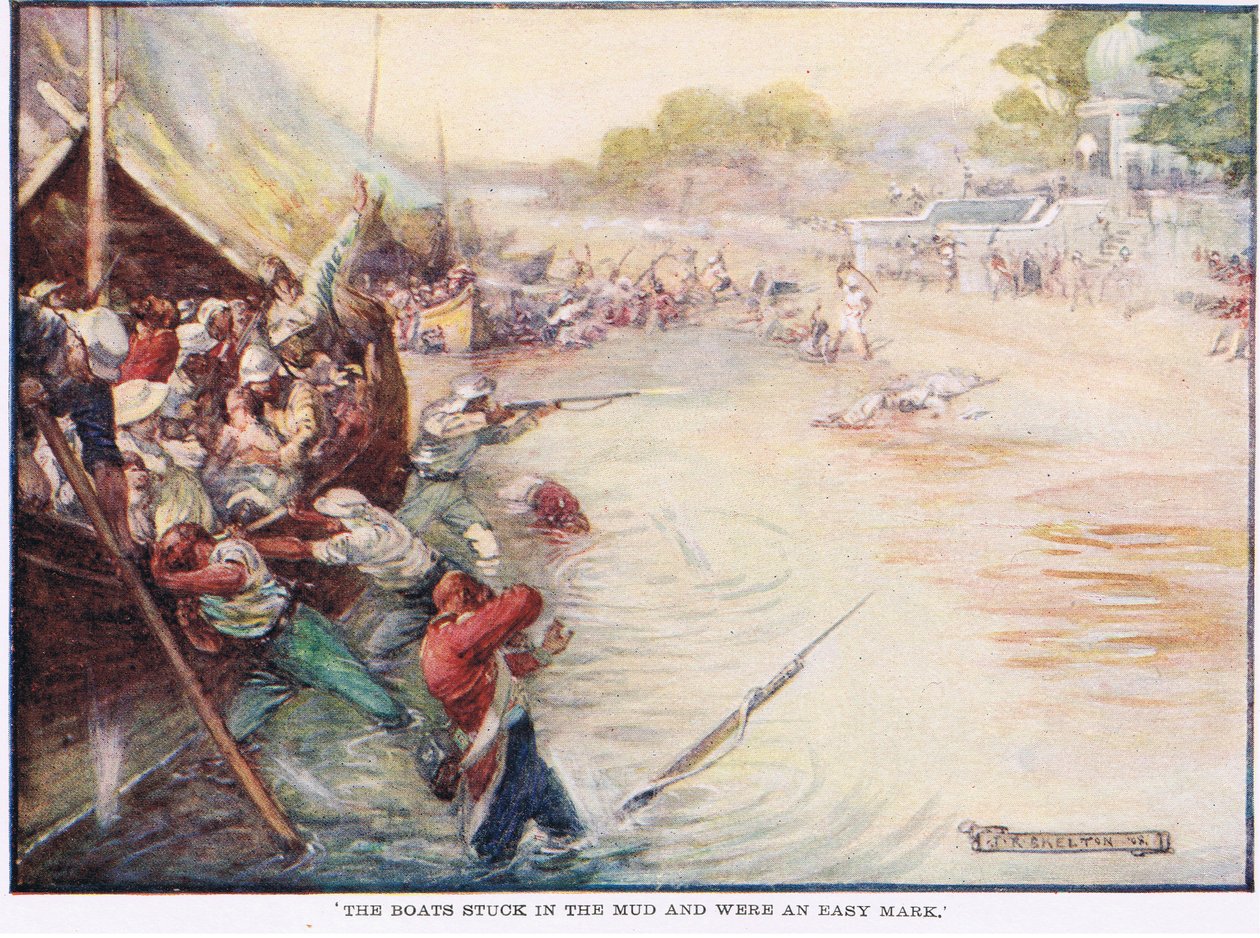 Le barche incagliate nel fango erano un bersaglio facile da Joseph Ratcliffe Skelton