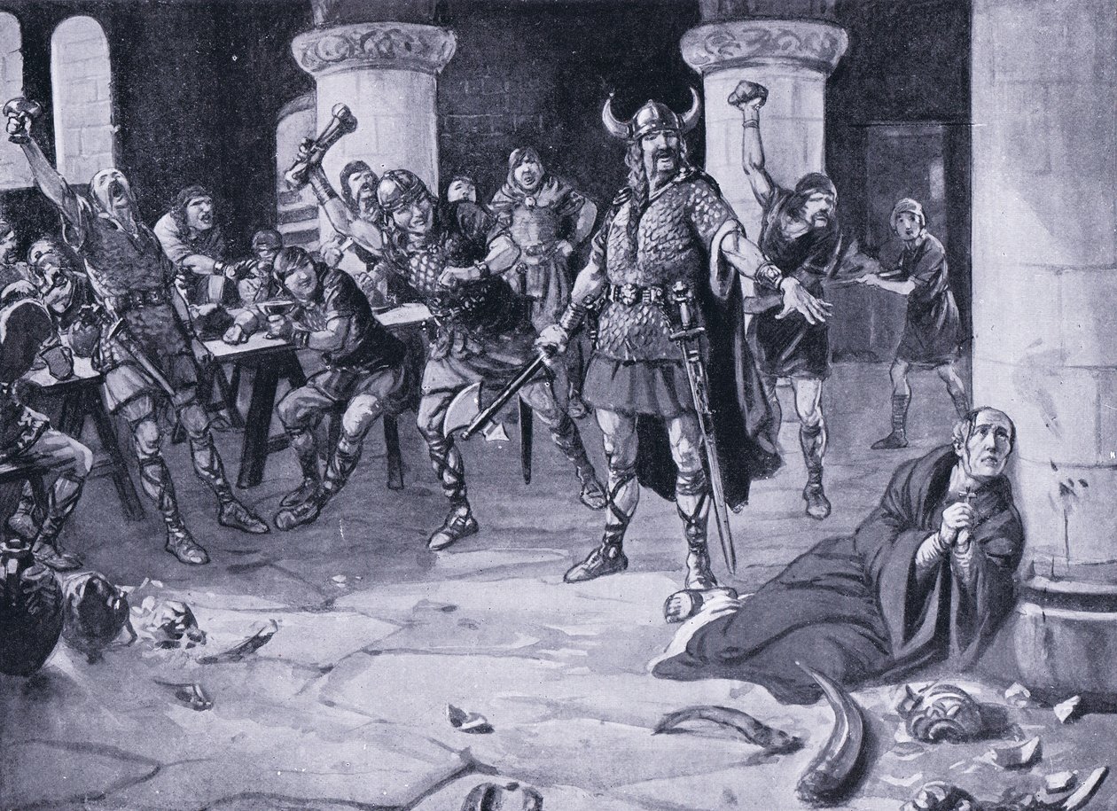 Il martirio di Alphege, Domenica delle Palme 1016 d.C., anni 