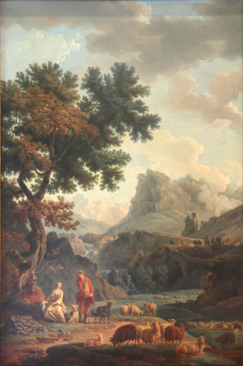 La pastorella delle Alpi da Claude Joseph Vernet