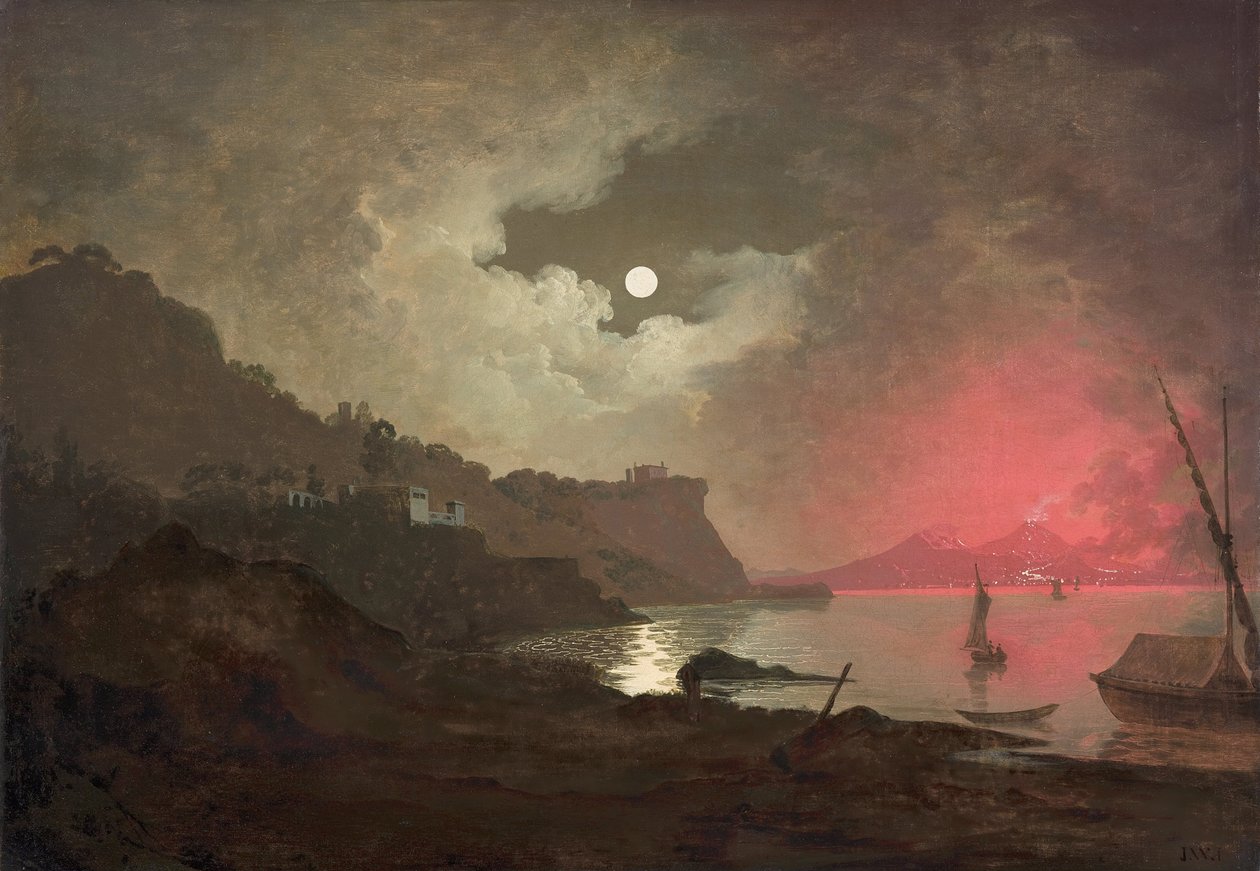 Una vista del Vesuvio da Posillipo, Napoli da Joseph Wright of Derby