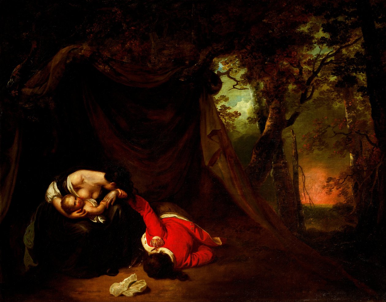 Il soldato morto da Joseph Wright of Derby