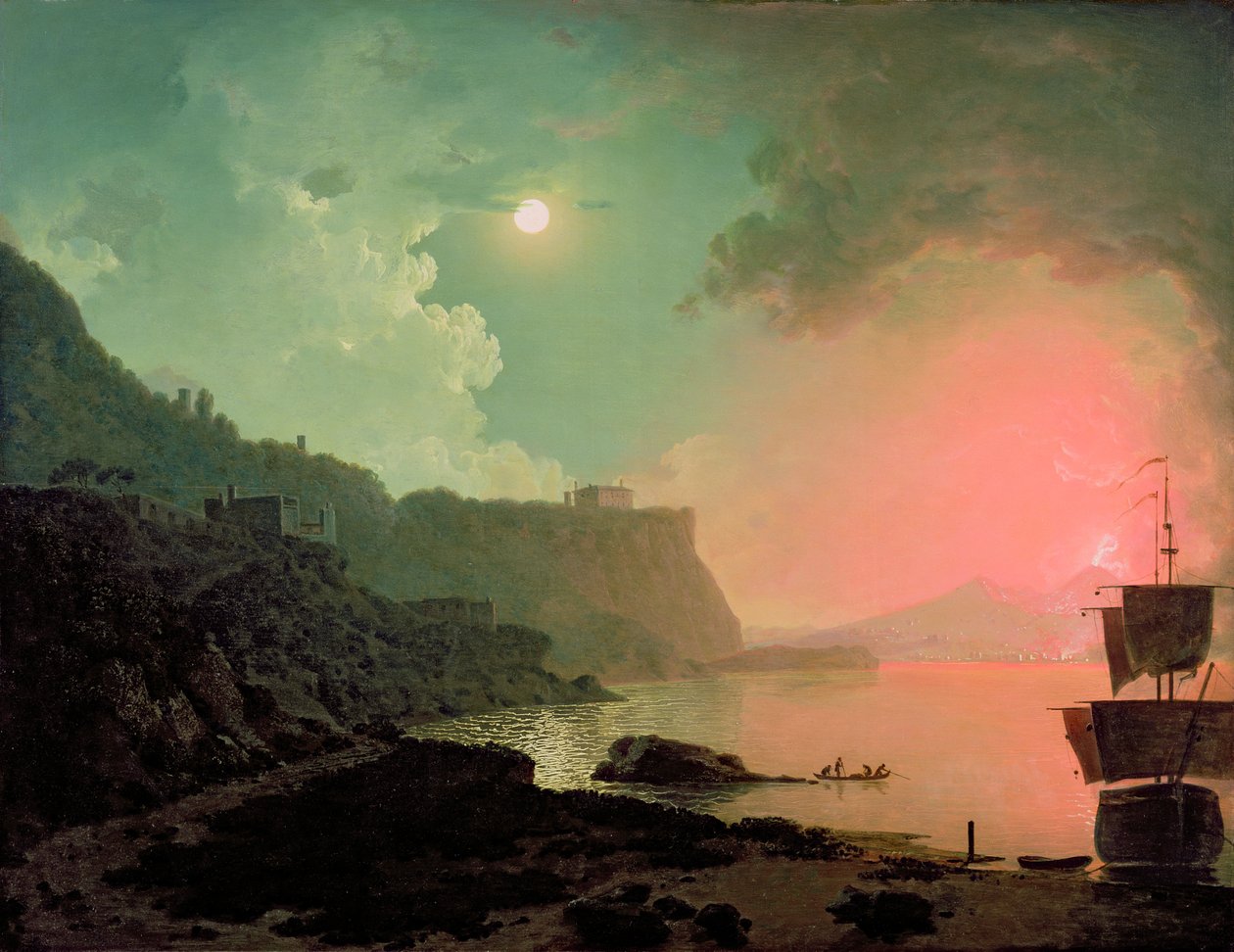 Vesuvio da Posillipo, c.1788 da Joseph Wright of Derby