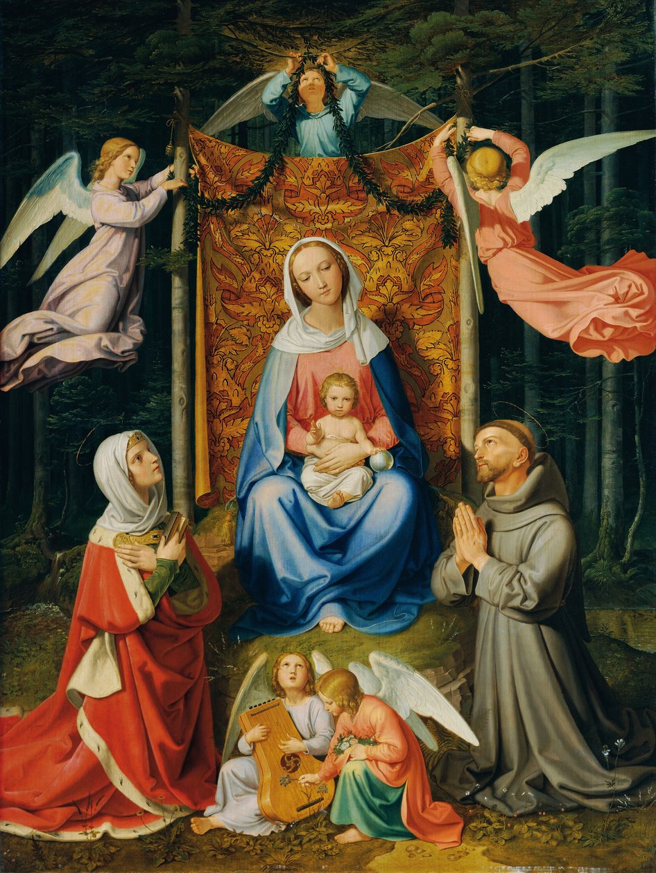 Waldesruh (Madonna con bambino, Santa Adelaide e San Francesco) da Joseph von Führich  