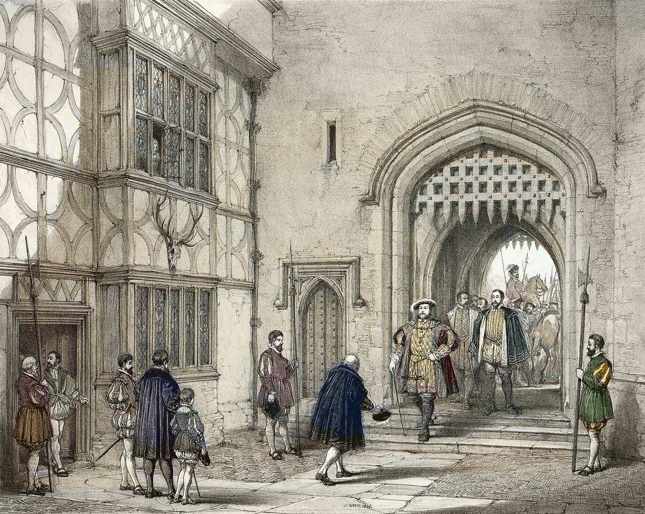 Enrico VIII (1491-1547) al Castello di Hever nel Kent, dopo Joseph Nash (1809-1878) da Joseph (after) Nash