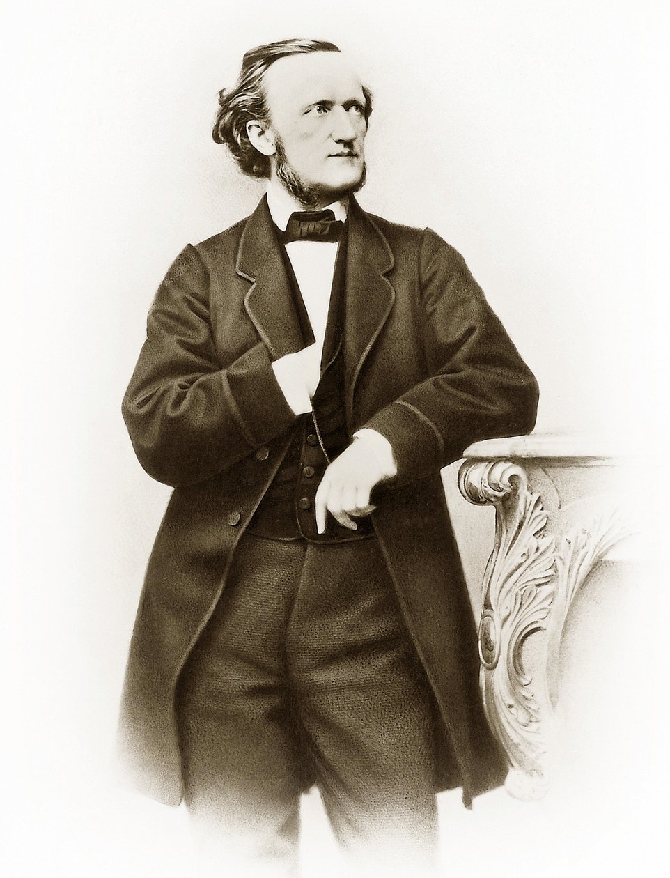 Ritratto di Richard Wagner (1813-1883), compositore tedesco, foto di Joseph Albert (1825-1886) da Joseph Albert