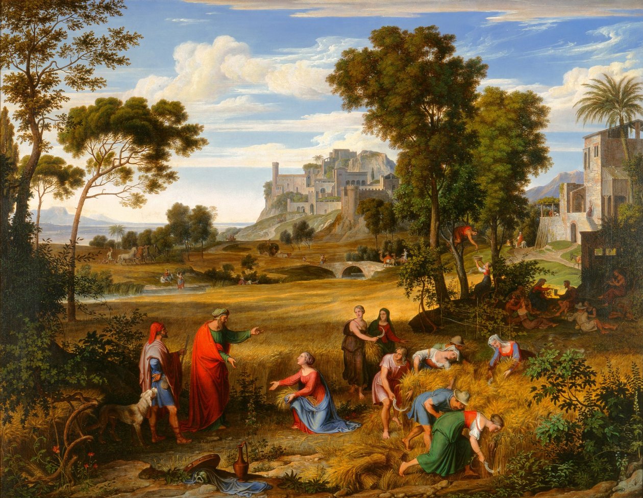 Paesaggio con Ruth e Boaz da Joseph Anton Koch