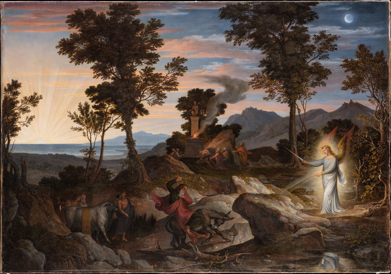 Paesaggio con il profeta Balaam e il suo asino da Joseph Anton Koch