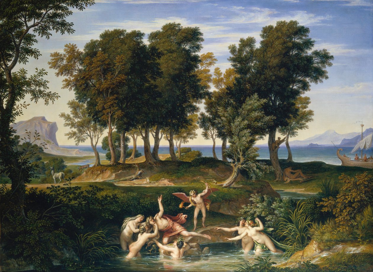 Paesaggio con il ratto di Ila da Joseph Anton Koch