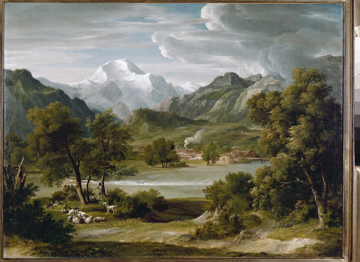 Valle di Lauterbrunnen vicino a Unterseen con vista sulla Jungfrau (Svizzera) da Joseph Anton Koch