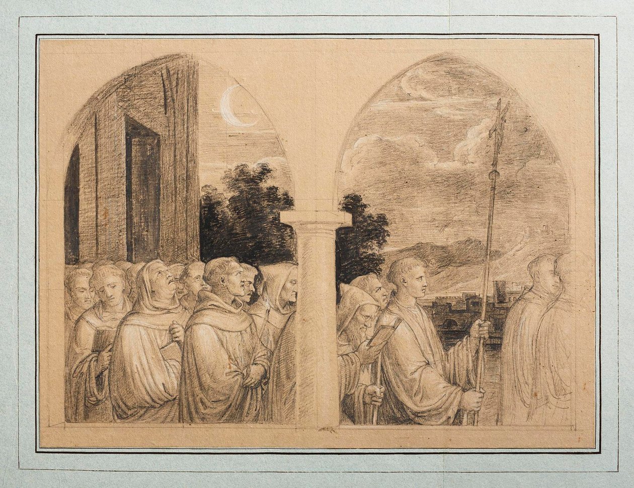 Processione di monaci da Joseph Anton Koch
