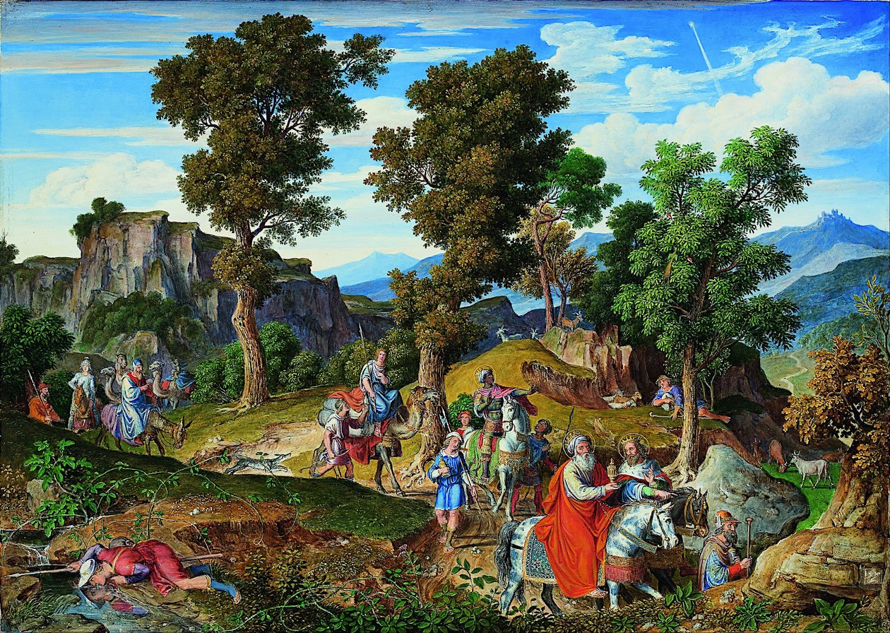 Paesaggio di Serpentara con la processione dei Re Magi da Joseph Anton Koch