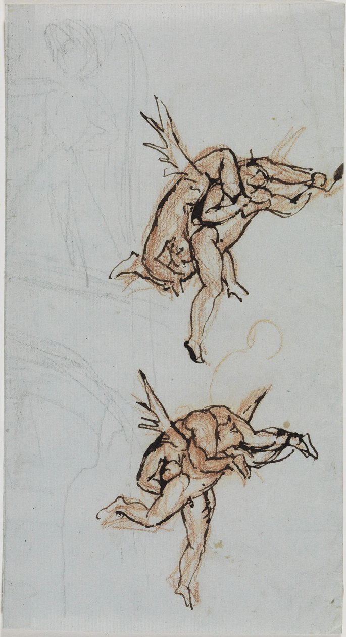 Lo studio del consigliere di Lucca (Dante, Inferno, Canto 21, v. 34) da Joseph Anton Koch