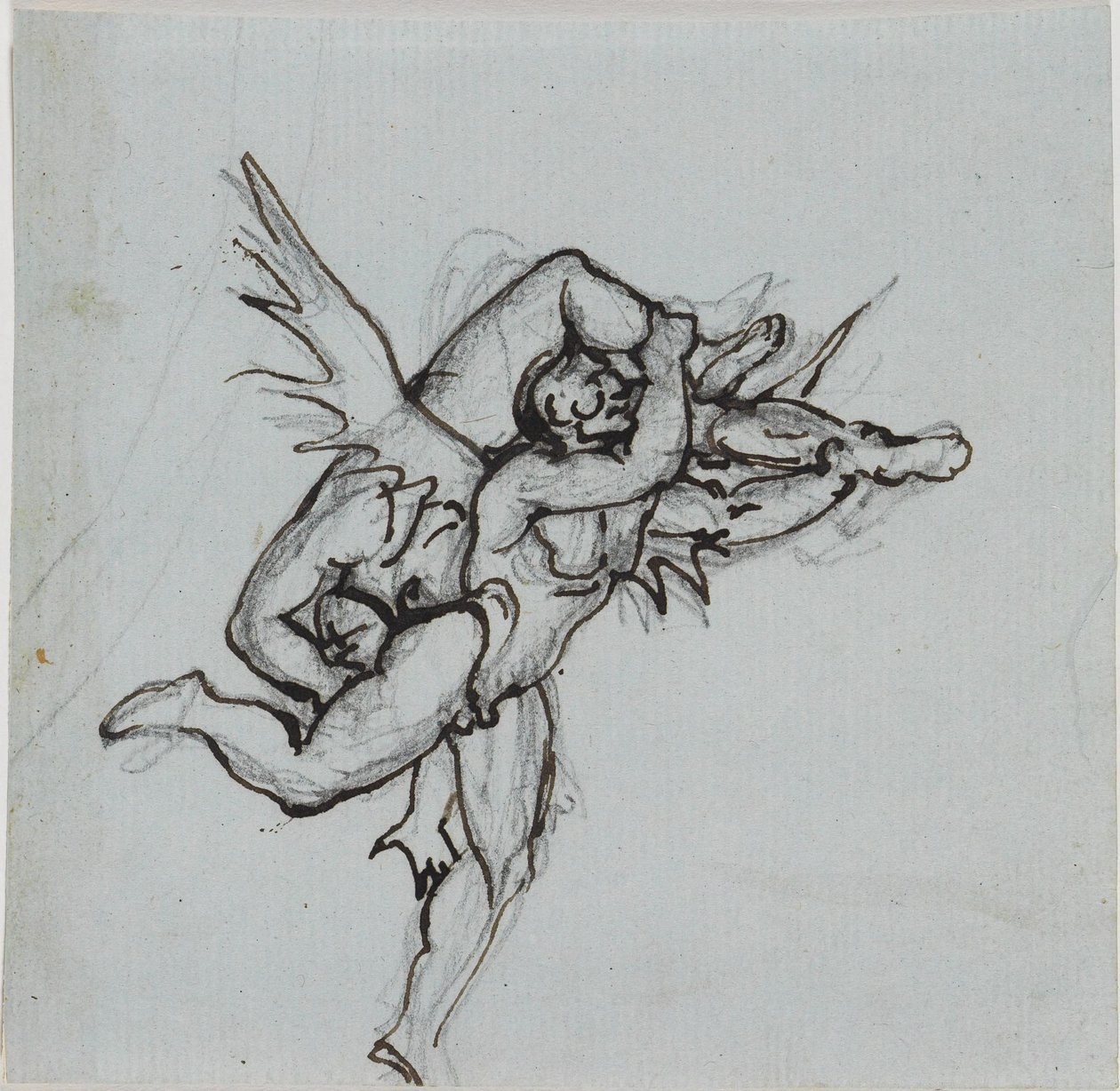 Studio per il consigliere di Lucca (Inferno di Dante, canto 21, v. 34) da Joseph Anton Koch
