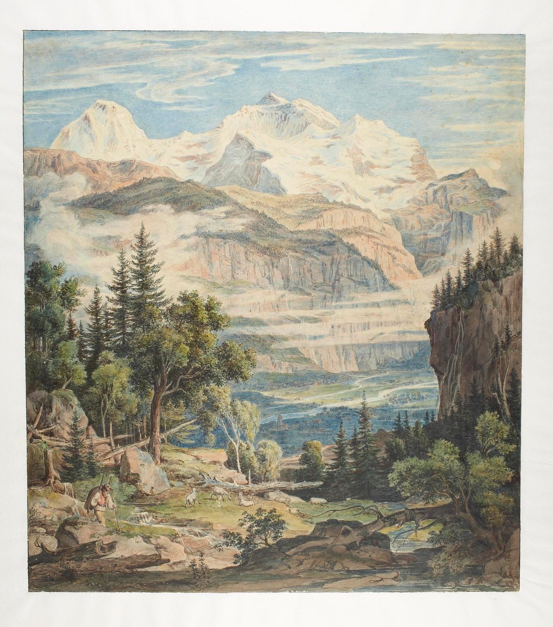 Paesaggio svizzero da Joseph Anton Koch