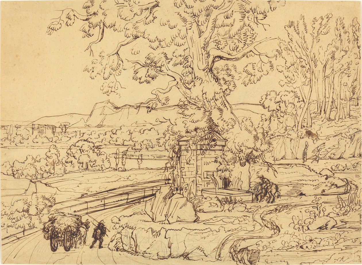 La Campagna Romana con una Fontana Antica da Joseph Anton Koch
