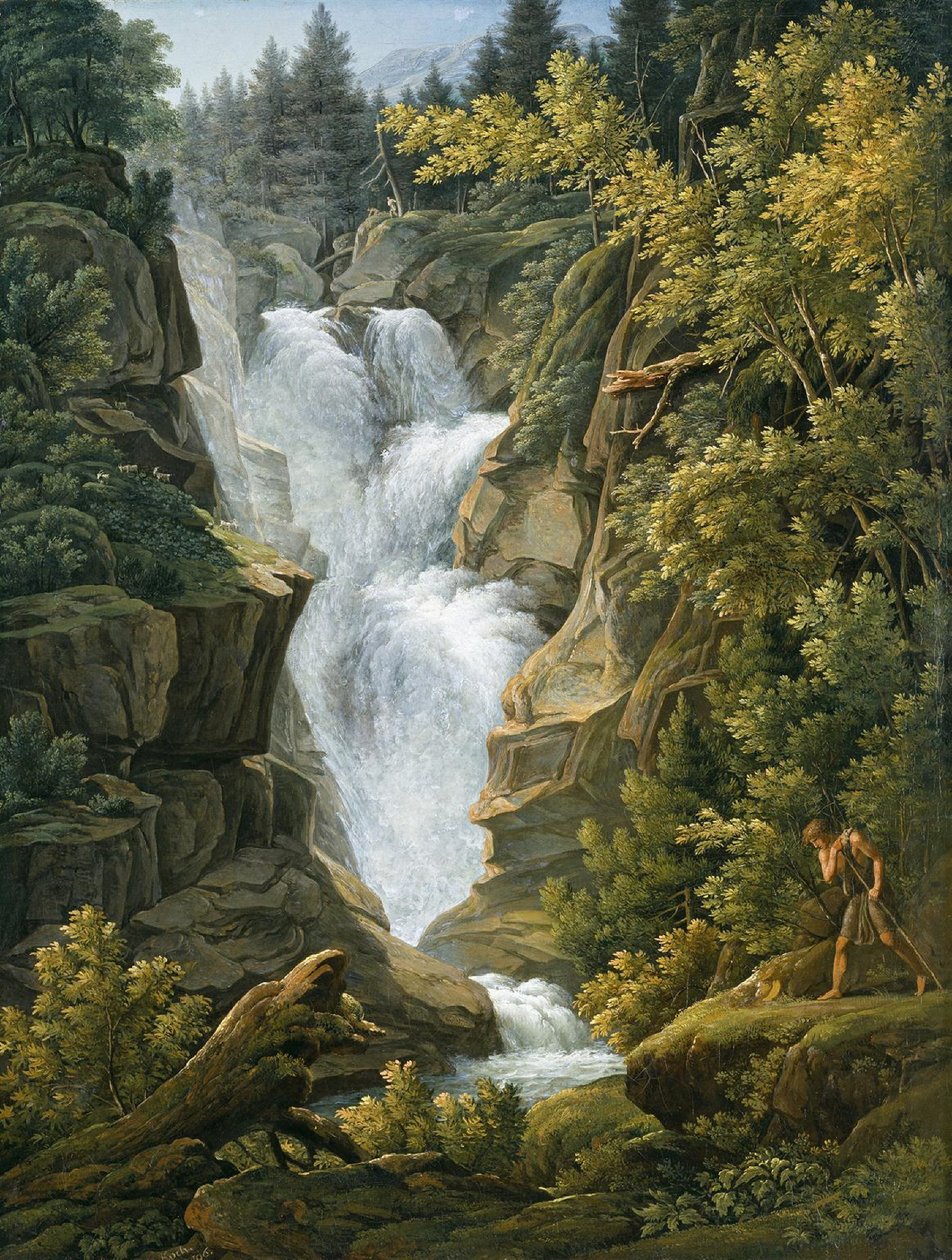 Cascata negli Altipiani di Berna da Joseph Anton Koch