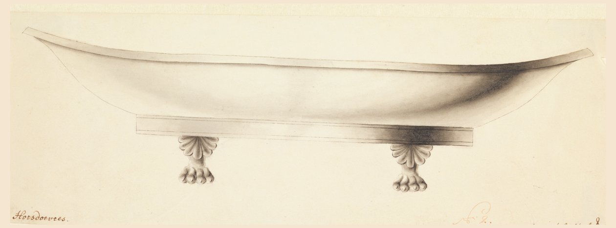 Design per un vassoio per antipasti da Joseph Anton Seethaler Ii
