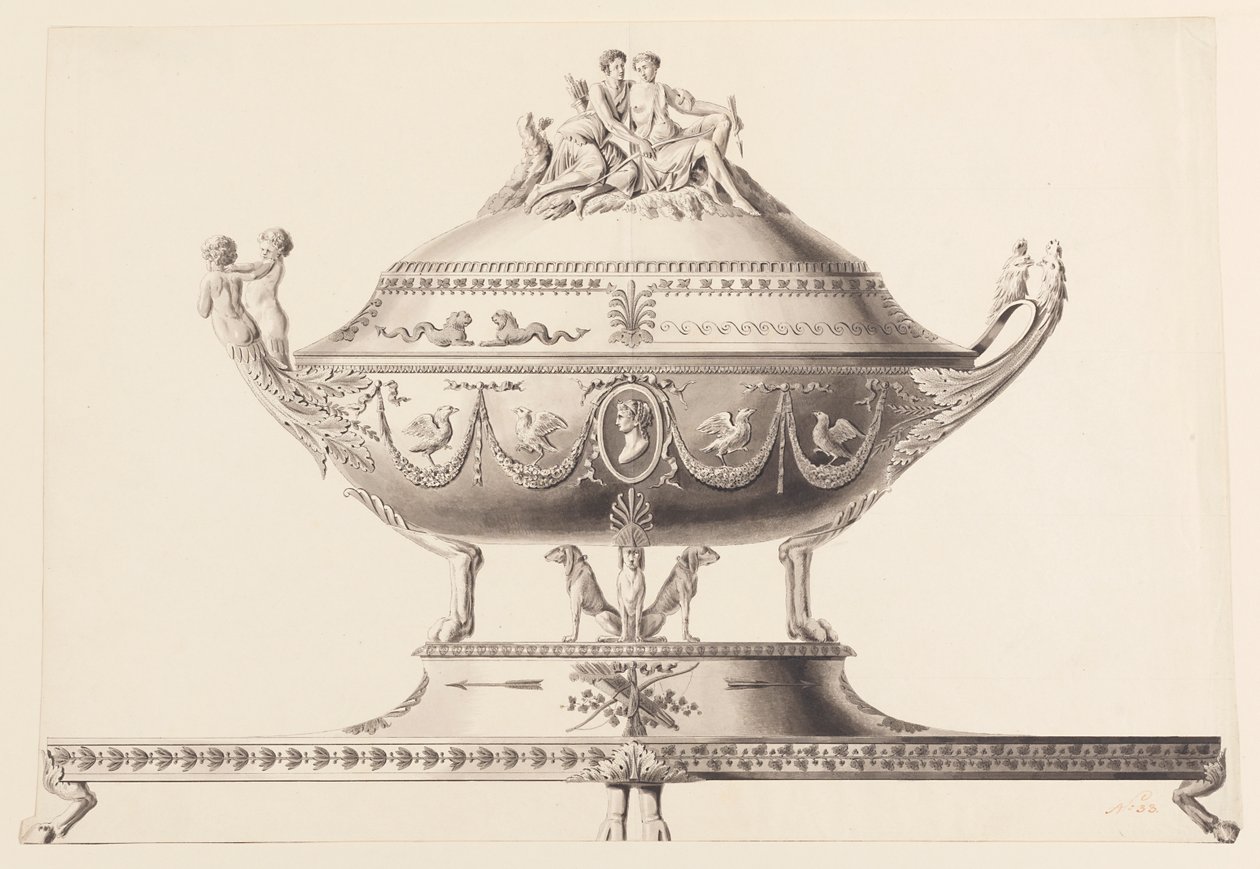 Progetto per una zuppiera da Joseph Anton Seethaler Ii