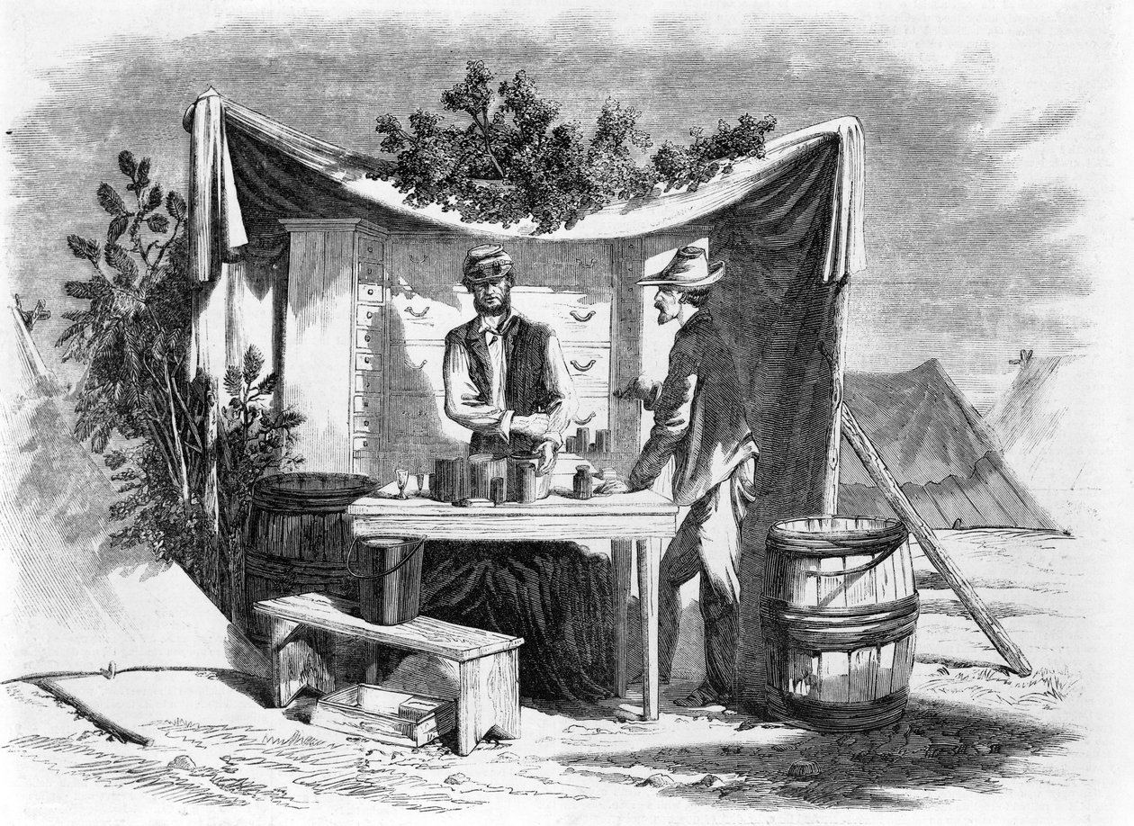 Scene di campo - una farmacia dell