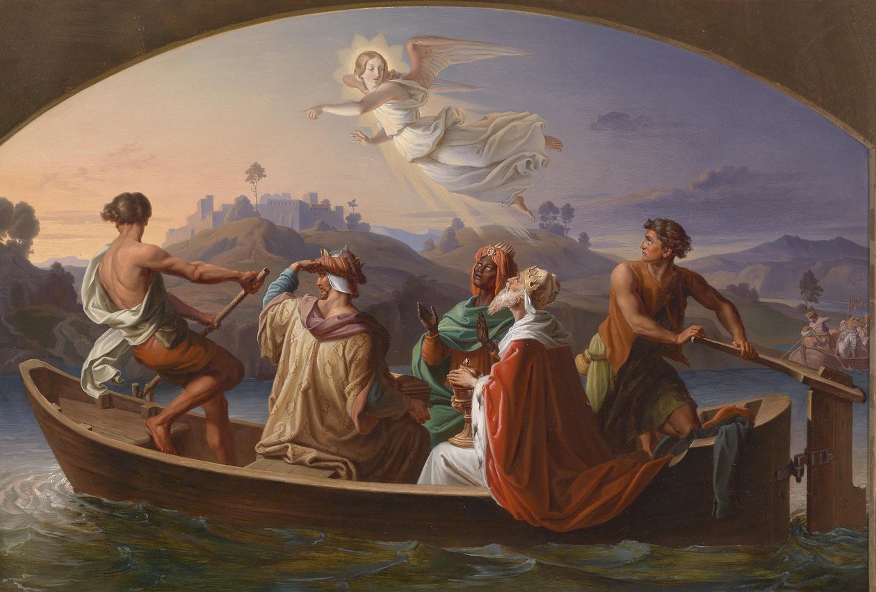 I Re Magi sulla strada per Betlemme da Joseph Binder