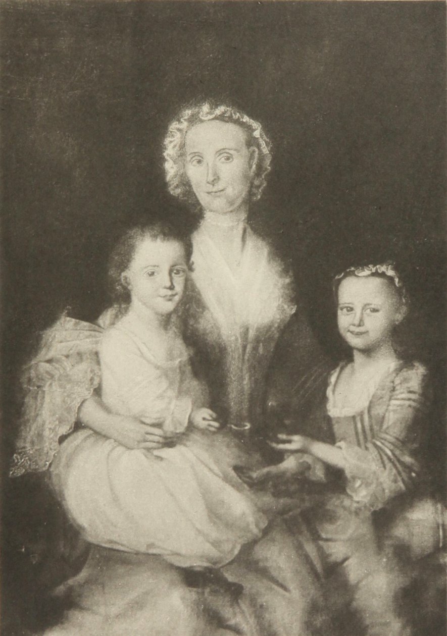 Anne Butterfield Tucker e i suoi figli, Elizabeth e Nathaniel da Joseph Blackburn