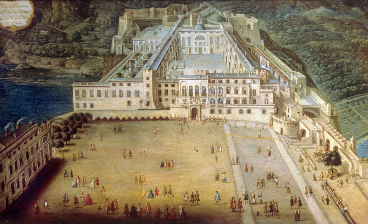 Il palazzo di Monaco nel 1732 da Joseph Bressan