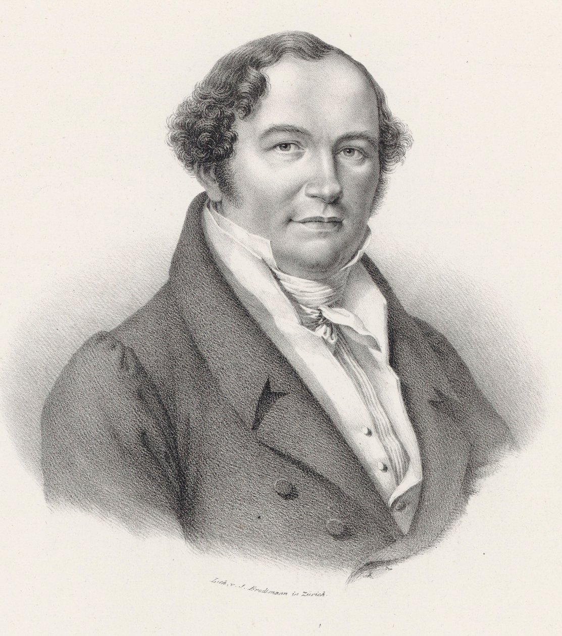 Ritratto del compositore Conradin Kreutzer 1780-1849 da Joseph Brodtmann