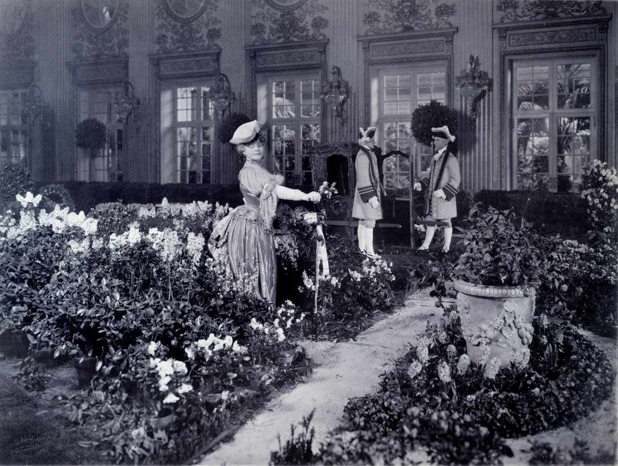 Rejane (Gabrielle Charlotte Reyu) arrivando in una sedia per indossare un costume da ballo a New York nel 1905 da Joseph Byron
