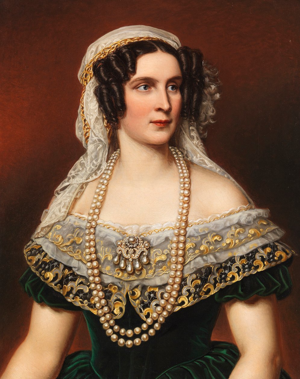 Ritratto della Regina Teresa di Baviera 1792-1854, 1855 da Joseph Carl Stieler