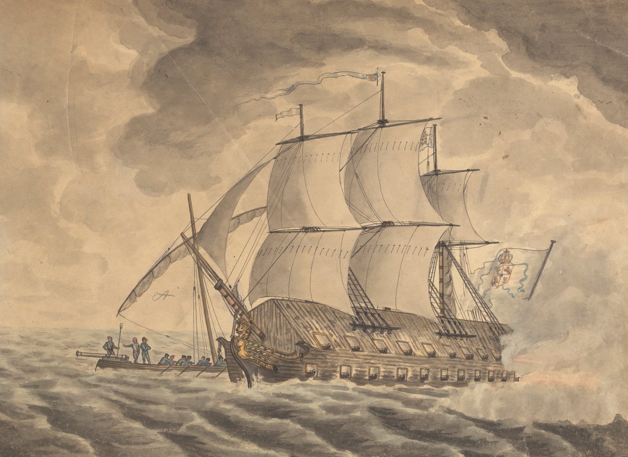 Nave Giunca Impiegata Contro Gibilterra..Singola Nave Giunca da Joseph Cartwright