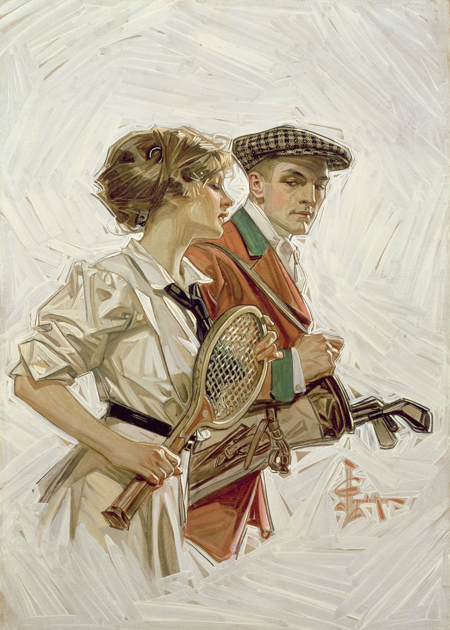 Golf o tennis?, c.1915 da Joseph Christian Leyendecker