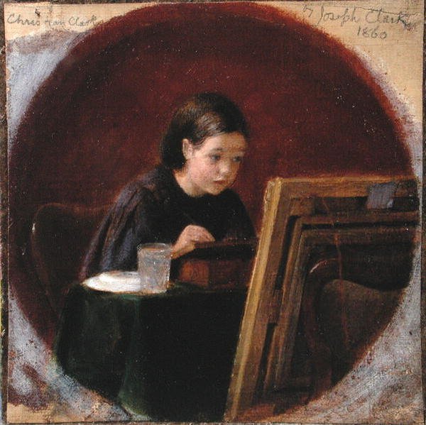Ritratto di Christina Mary Clark, c.1860 da Joseph Clark