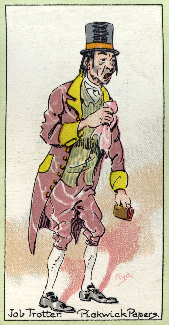 Job Trotter, da 'Il Circolo Pickwick', di Charles Dickens, 1923