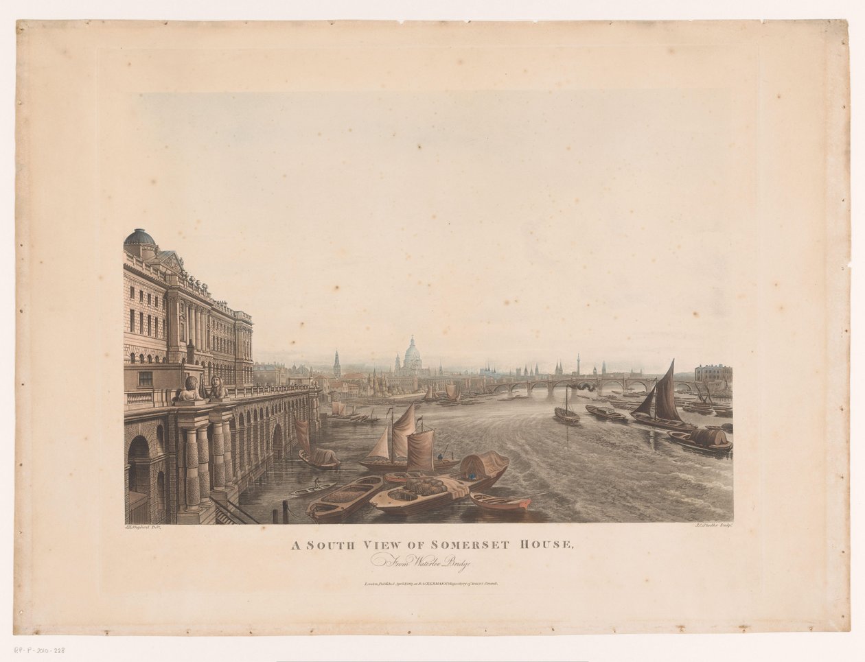 Vista di Somerset House e del Tamigi dal sud da Joseph Constantine Stadler