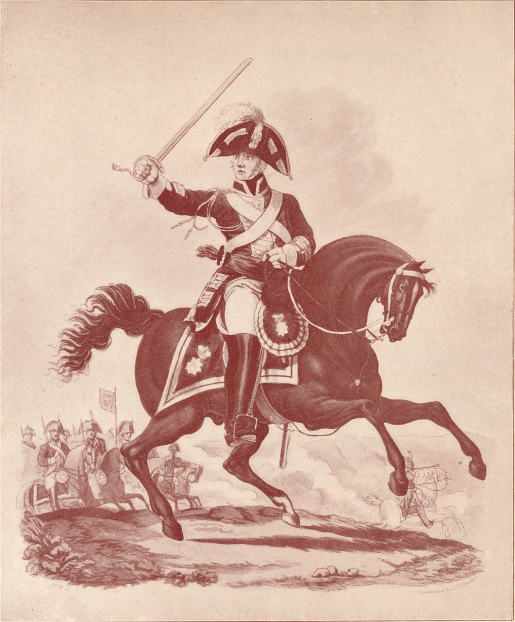Ufficiale, 2° Reggimento Life Guards Periodo Waterloo, 1812-1815, 1909 da Joseph Constantine Stadler