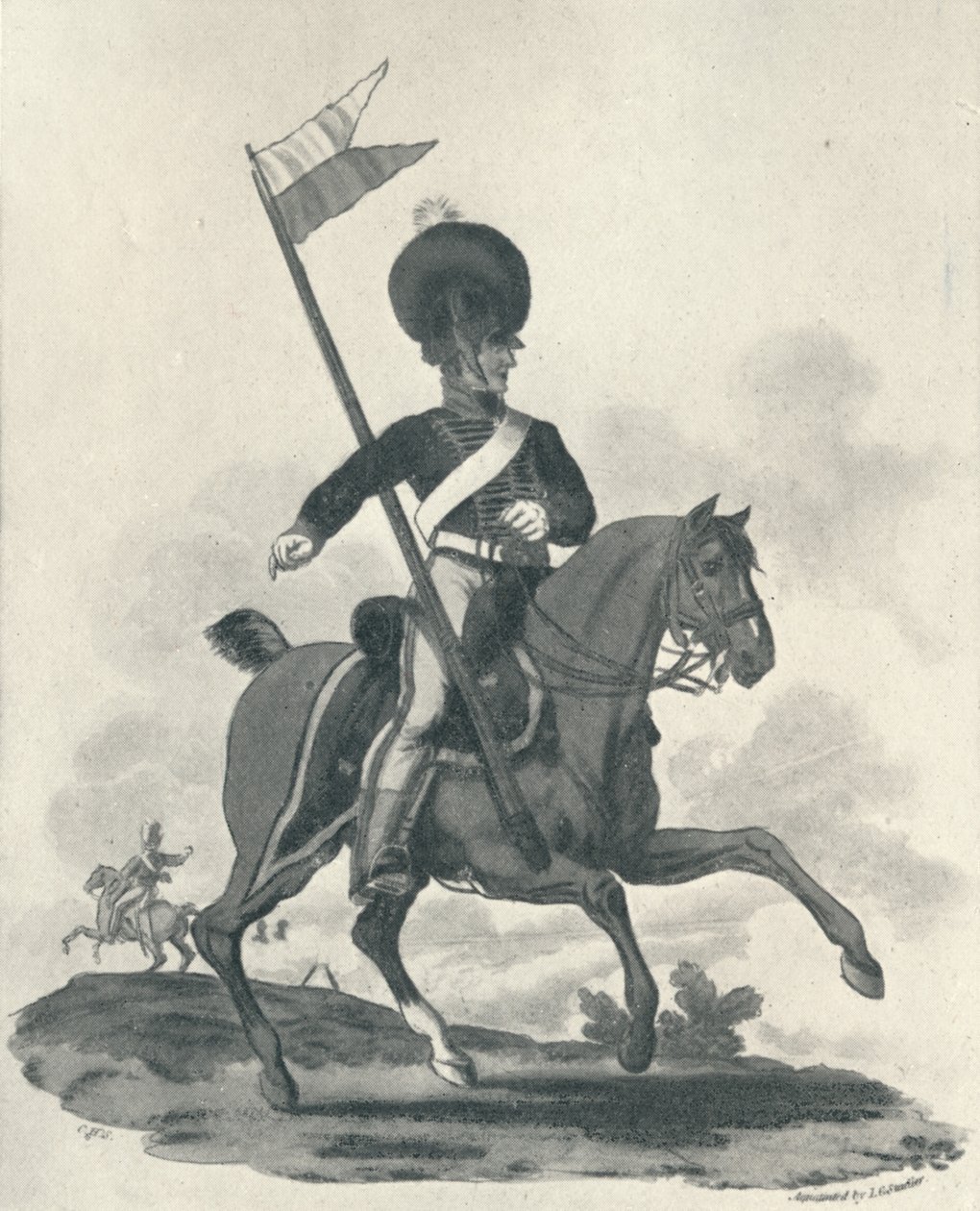 Corpo di artiglieria reale a cavallo, 1812-1815, 1909 da Joseph Constantine Stadler